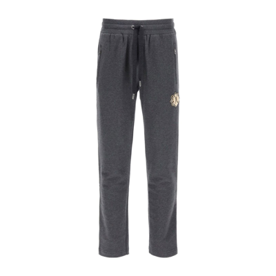 Shop Dolce & Gabbana Cotton Jogging Pants In Gray