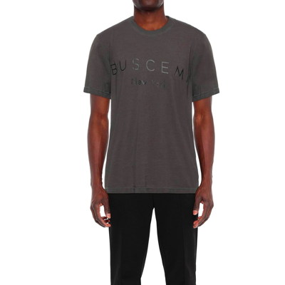Shop Buscemi Cotton Logo T-shirt In Gray