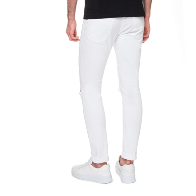 Shop Balmain Skinny Jeans In White