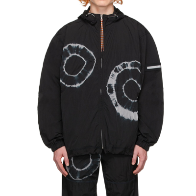 Shop Aries Tie-dye Windcheater Jacket In Black