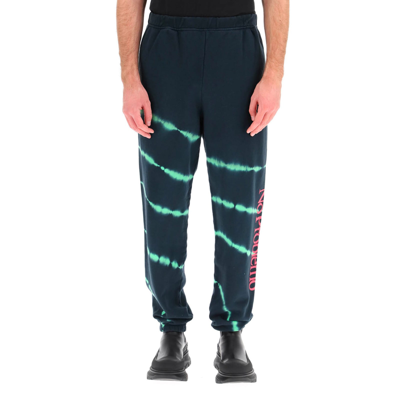 Shop Aries Tie Dye-print Track Trousers In Green