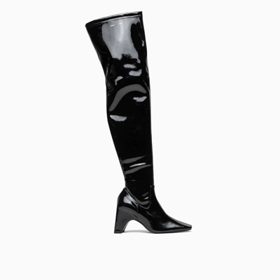 Shop Coperni Stretch Thigh High Boot Boots In Black