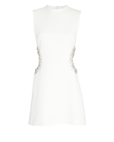 Shop A.l.c Skye Embellished Cut-out Mini Dress In White