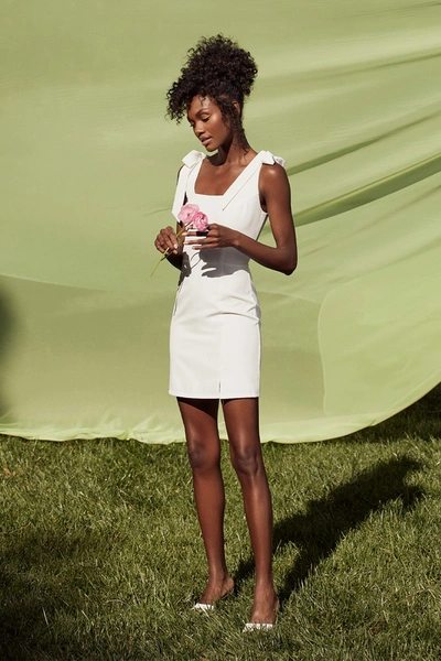 Lulus Your Sweetie White Tie-strap Mini Dress In White