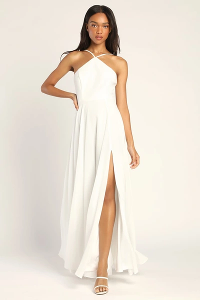 Shop Lulus Absolutely Breathtaking White Maxi Dress