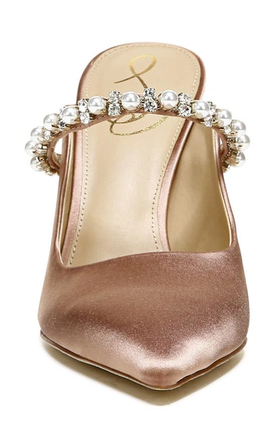 Sam Edelman Hyland Pointed Toe Mule In Praline Suede