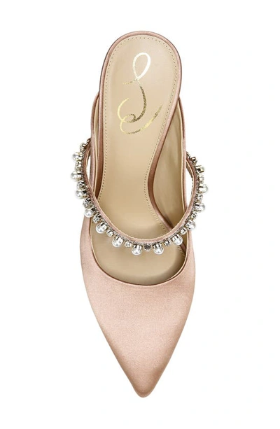 Sam Edelman Hyland Pointed Toe Mule In Praline Suede