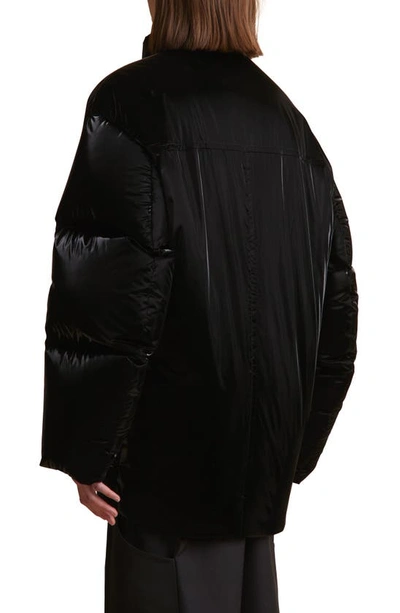 Shop Khaite Gallo Liquid Puffer Jacket In Black