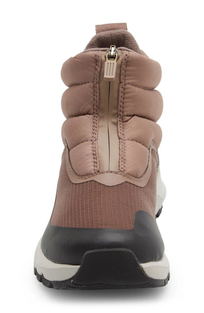 Shop The North Face Thermoball Progressive Zip Bootie In Deep Taupe/ Tnf Black