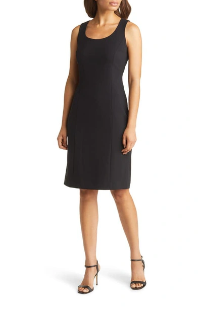 Tahari Asl Beaded Dress Suit In Black