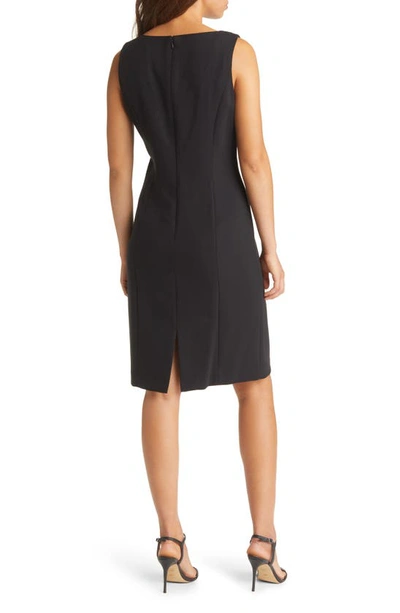 Shop Tahari Asl Beaded Jacket & Sheath Dress In Black