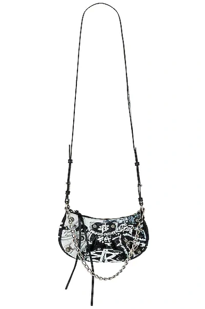 Balenciaga Graffiti Mini Le Cagole Wallet On Chain Bag In Black ModeSens