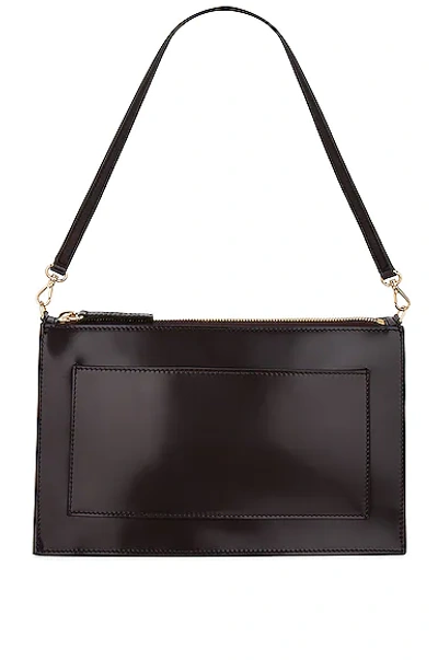Shop Peter Do Pouch Bag In Shiny Brown