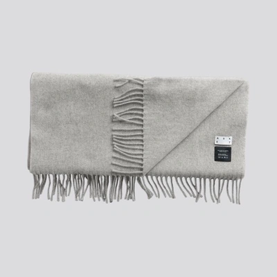 Shop Asket The Oversized Cashmere Wool Scarf Grey Melange