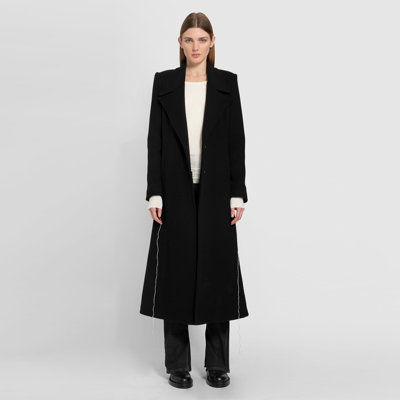 Shop Andrea Ya'aqov Woman Black Coats