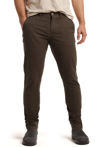Shop Rowan Raleigh Stretch Cotton Chino Pants In Olive