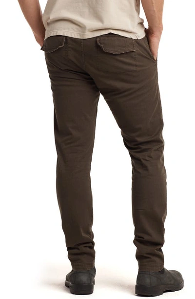 Rowan Raleigh Stretch Cotton Chino Pants In Olive