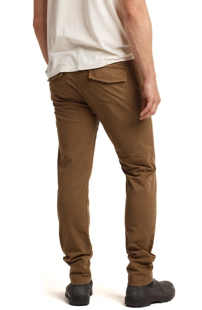 Shop Rowan Raleigh Stretch Cotton Chino Pants In Umber