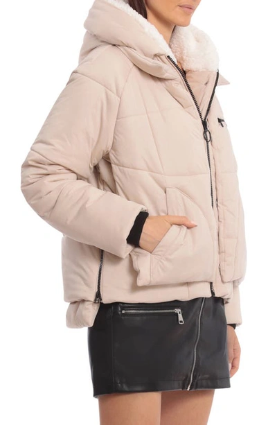 Shop Avec Les Filles Thermalpuff™ Hooded Utility Puffer Jacket In Buff