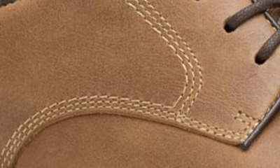 Johnston & Murphy Men's Upton Plain Toe Oxfords Men's Shoes In Tan Oiled Full Grain