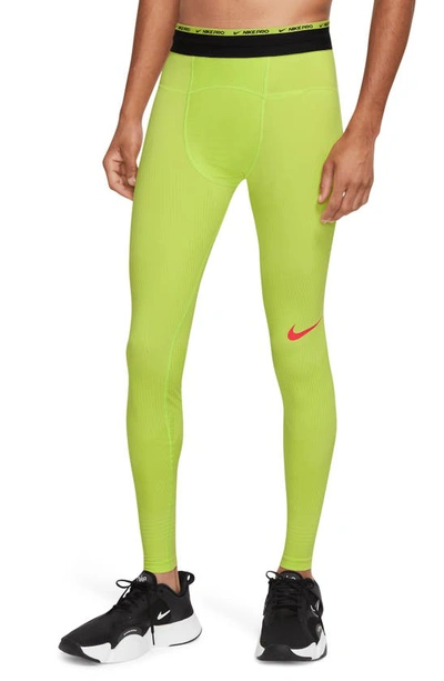 Nike Men's Pro Dri-fit Adv Recovery Tights In Green | ModeSens