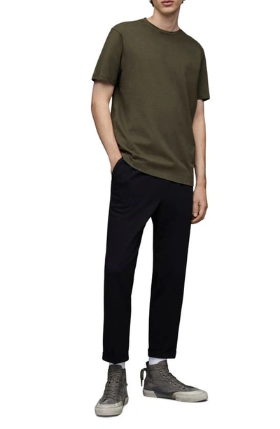 Shop Allsaints Brace Tonic Crewneck T-shirt In Moore Green