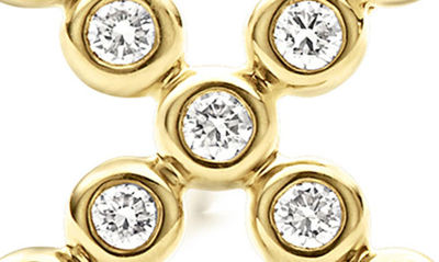 Shop Lagos Ksl Diamond X Stud Earrings In Gold Diamond