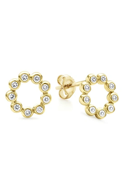 Lagos Ksl Diamond Round Stud Earrings In Gold Diamond