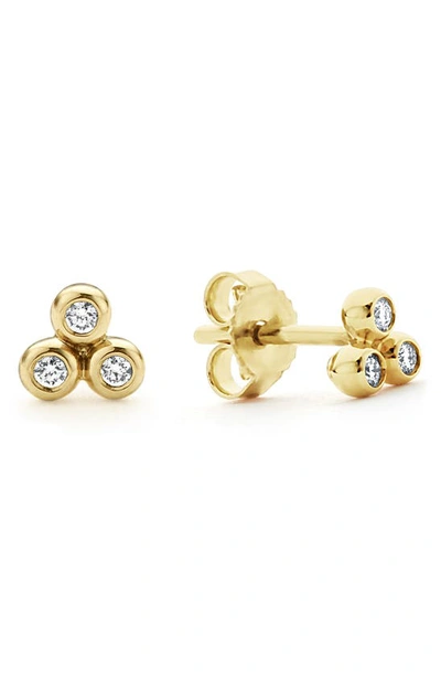 Lagos Ksl Diamond Triangle Stud Earrings In Gold Diamond