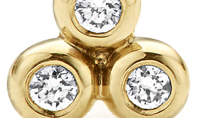 Shop Lagos Ksl Diamond Triangle Stud Earrings In Gold Diamond