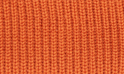 Shop Druthers Merino Wool Blend Rib Beanie In Orange