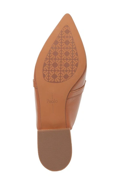 Shop Linea Paolo Adora Pointed Toe Mule In Cognac