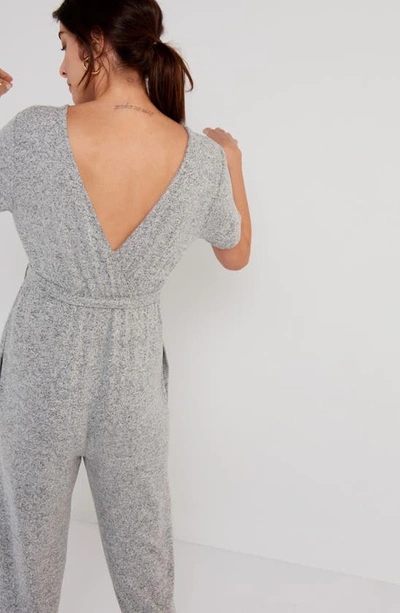 A Pea In The Pod Reversible Hacci Maternity Jumpsuit In Grey