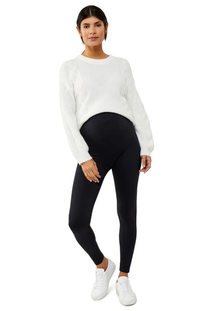 Shop A Pea In The Pod Brrr Triple Chill Maternity Cooling Leggings In Black