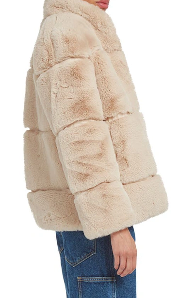Shop Apparis Skylar Recycled Faux Fur Jacket In Latte