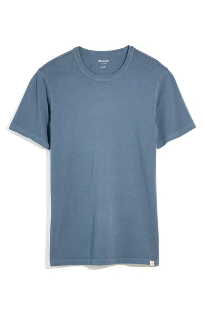 Shop Madewell Garment Dyed Allday Crewneck T-shirt In Deep River