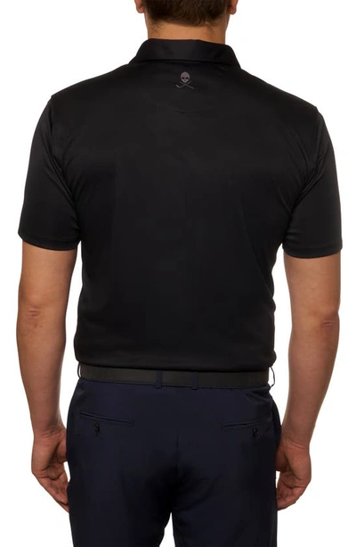 Robert Graham Axelsen Knit Performance Polo In Black