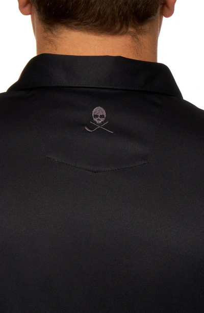 Robert Graham Axelsen Knit Performance Polo In Black