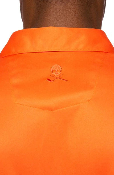 Shop Robert Graham Axelsen Short Sleeve Polo In Orange