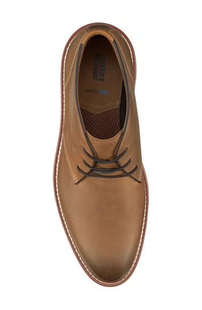 Johnston & Murphy Milson Mens Leather Waterproof Chukka Boots In Tan Oiled Full Grain