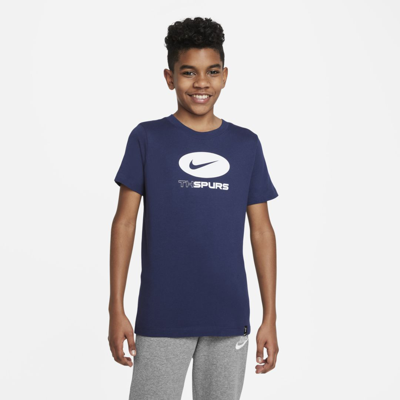 Shop Nike Tottenham Hotspur Swoosh Big Kids' Soccer T-shirt In Binary Blue
