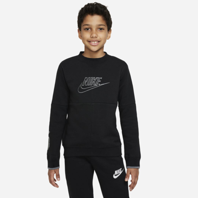 Shop Nike Sportswear Big Kids' (boys') Amplify Sweatshirt In Black