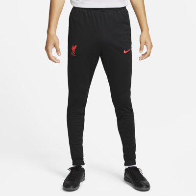 Shop Nike Liverpool Fc Strike Away  Men's Dri-fit Knit Soccer Track Pants In Black
