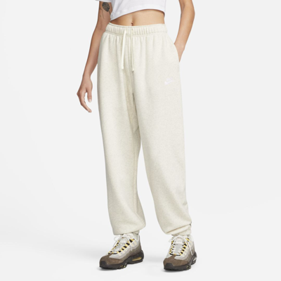 Nike Women's Sportswear Club Fleece Mid-rise Oversized Sweatpants In Brown  | ModeSens