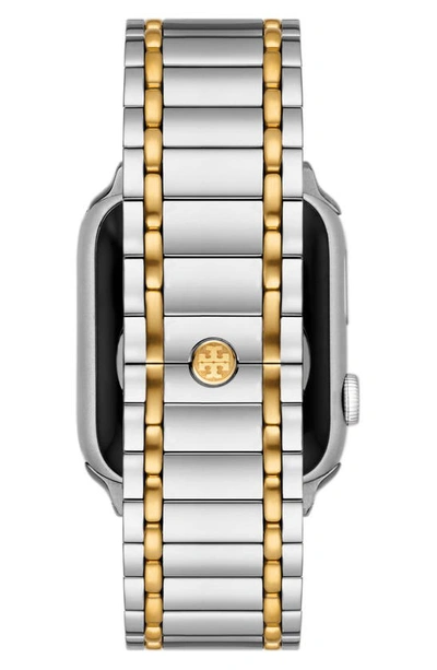 Tory Burch The Miller 20mm Apple Watch® Bracelet Watchband In Two-tone