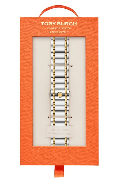 Tory Burch The Miller 20mm Apple Watch® Bracelet Watchband In Two-tone