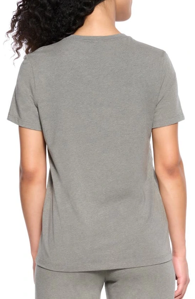 Shop Felina Stretch Organic Cotton T-shirt In Slate
