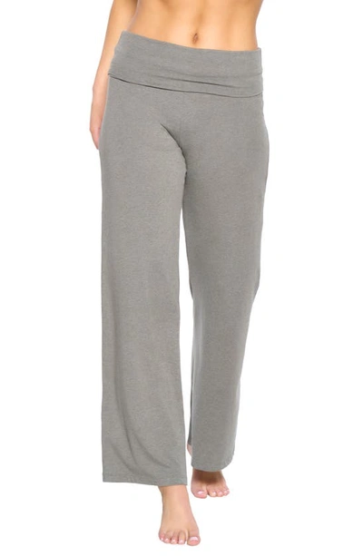 Shop Felina Wide Leg Lounge Pants In Slate