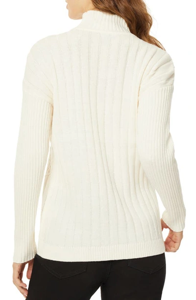 Shop Jones New York Cable Knit Sweater In Jones White