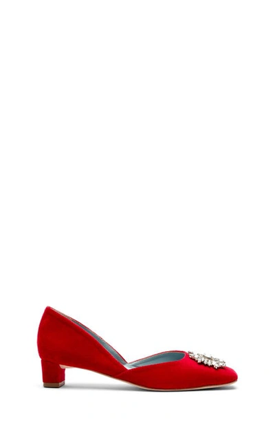 Frances Valentine Mccall D'orsay Pump In Red